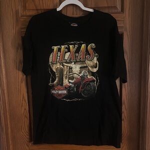 Harley-Davidson Black Texas Motorcycle T-Shirt
